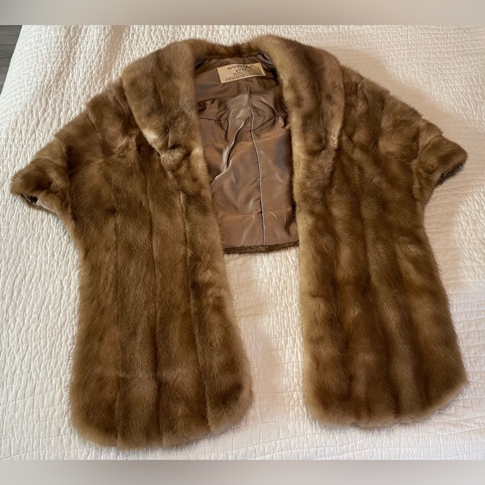Vintage Autumn Haze Emba Mink Stole